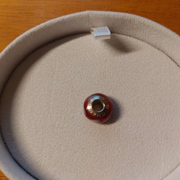 CHARM Chamilia Pink Flower Murano Glass Charm - Picture 2 of 3